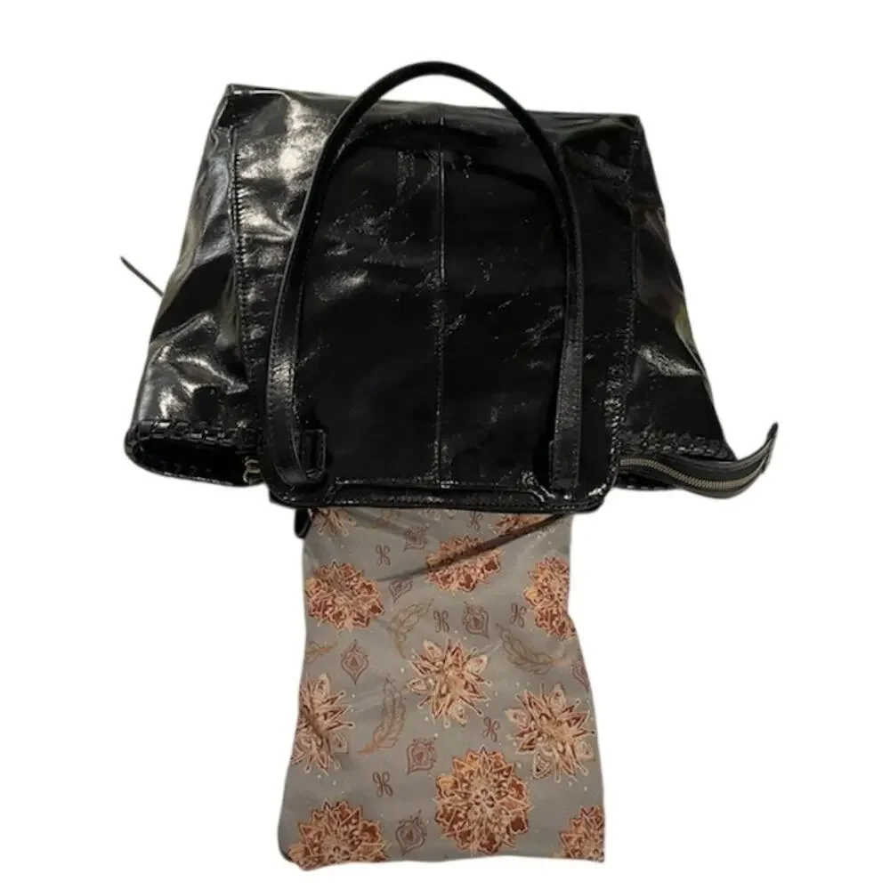 HOBO "Praise" leather tote bag in black. - Picture 6 of 15